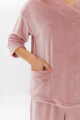 Дуже тепла жіноча піжама AMELIE рожева пудра